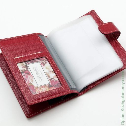 Женская кожаная обложка для паспорта и автодокументов Sergio Valentini СВ 8086-342  фото 4