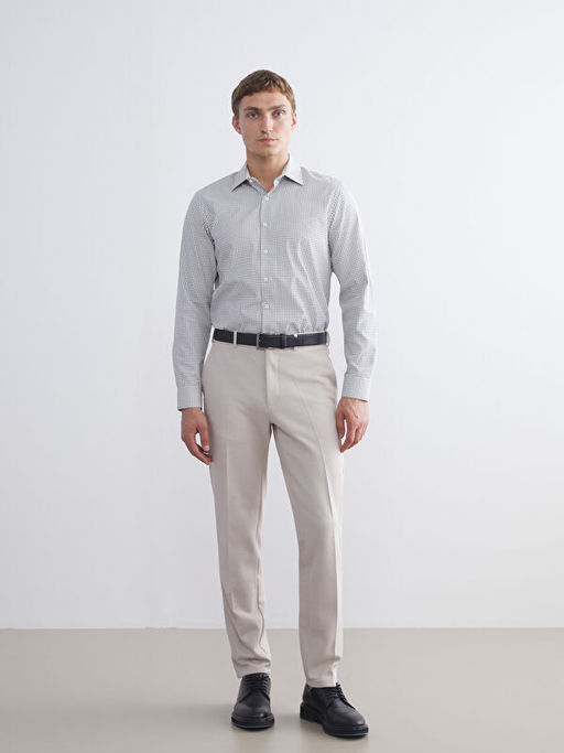 Standart Kal?p Uzun Kollu Erkek G?mlek