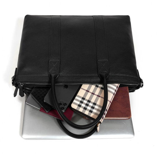 Сумка мужская, кожа, MIRONPAN 99041 Черный