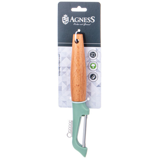 ОВОЩЕЧИСТКА С ДЕРЕВЯННОЙ РУЧКОЙ - Agness фото 2