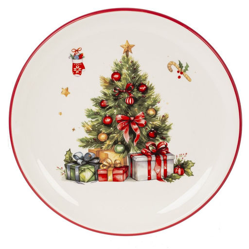 Тарелка "Елочка", D24 см, L25,5 W25,5 H2 см