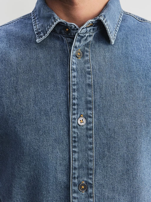 Джинсовая рубашка / Zarina  фото 4