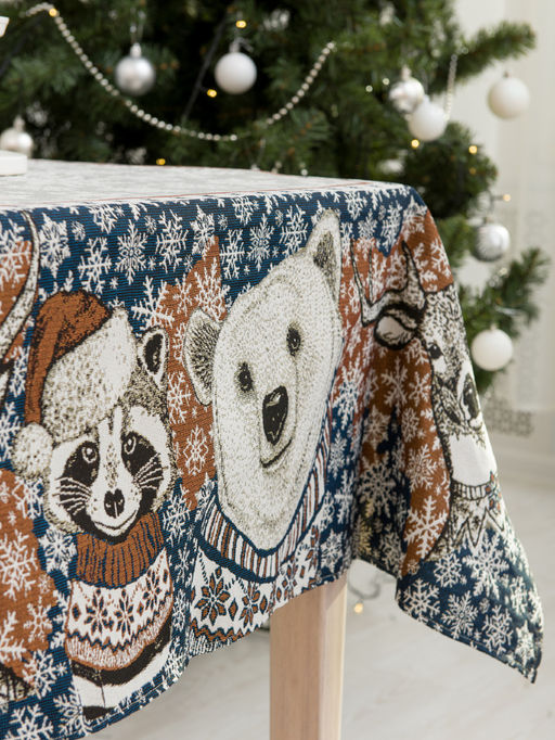 Снежинка - гобеленовая скатерть 140х180 см - Гобеленглавснаб фото 2