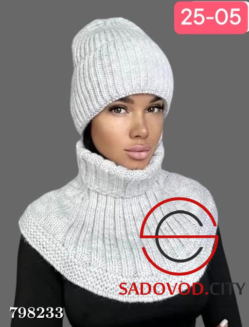 Шапка женская набор 2в1
