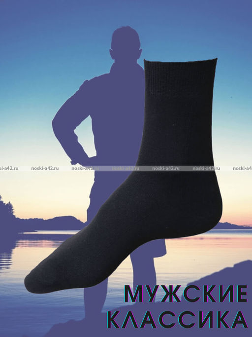 Цена за 5 пар. 5 - ПАР Легион носки мужские черные