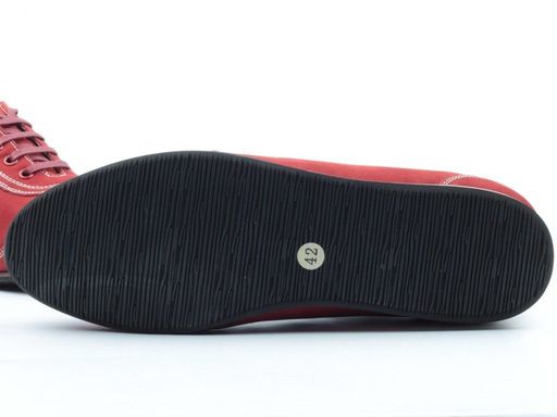 03-F031-67-3 RED Полуботинки спортивные мужские (натуральная замша) - No name фото 13