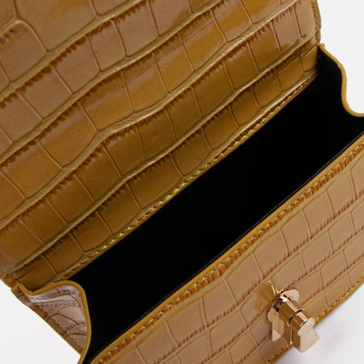 Сумка-мессенджер на застёжке, цвет жёлтый - Simaland фото 3