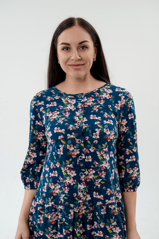 Платье женское из кулирки Софи сакура - Амадэль фото 9