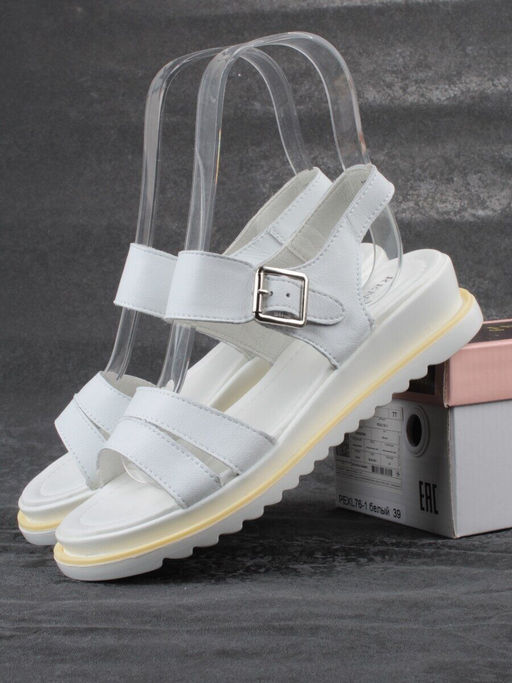 08-PEXL76-1 WHITE Босоножки женские (натуральная кожа) - Фабричный китай фото 15