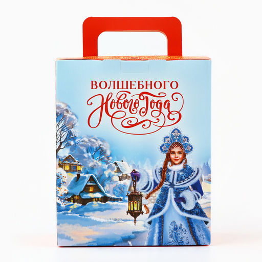 Коробка подарочная новогодняя складная с 3D эффектом Дедушка Мороз, 18 x 15 x 7.5 см - Дарите счастье фото 5