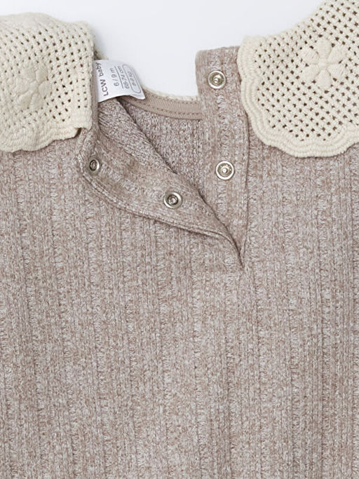 Bebe Yaka K?z Bebek Sweatshirt ve Tayt 2li - Waikiki фото 3