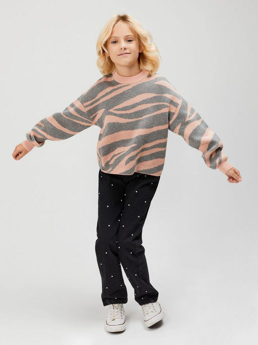 ACOOLA / Брюки джинсовые детские для девочек Ego черный  фото 2