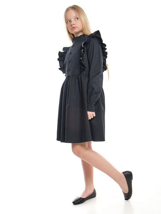 Платье черное нарядное для девочки 33-24251 черный - Mini maxi фото 24