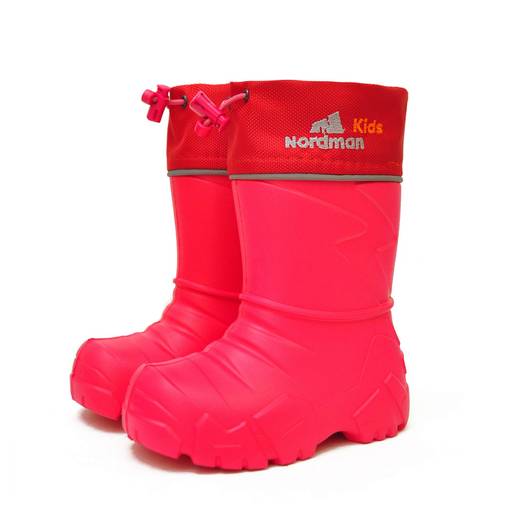 Сапоги детские Nordman Kids со съемным флисовым утеплителем лайм  фото 50
