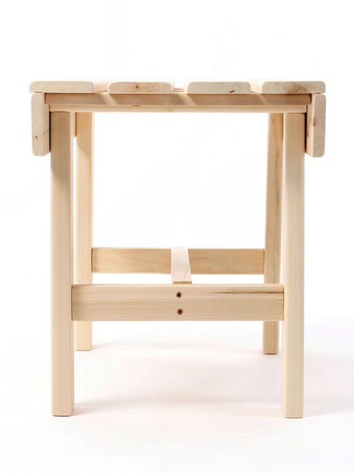 Лавка деревянная для дачи и бани, 100×40×41 см, из наличника