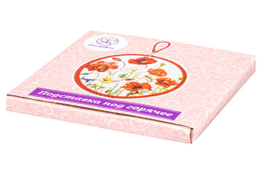 Подставка п/горячее 17*17*1 см Маки, круг - Elan gallery фото 9