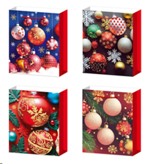 Пакет подарочный 31х40х12 / 102-1L /уп 12/360/Новый год