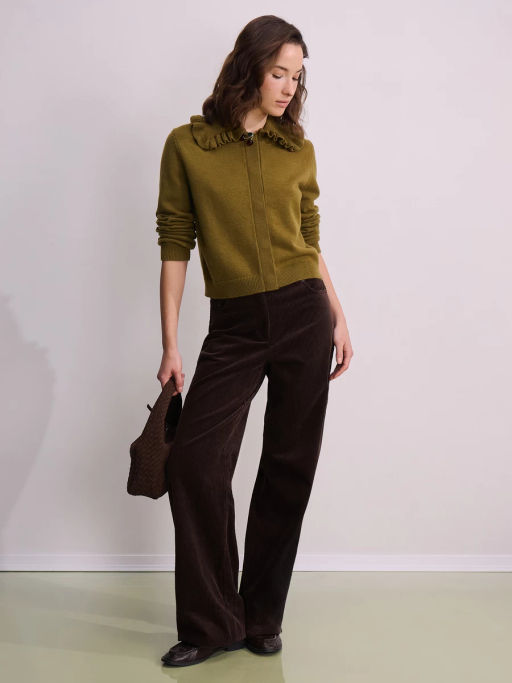 Вязаный кардиган с декоративной пуговицей / Zarina