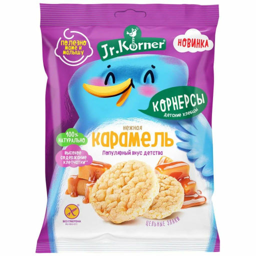 Цена за 5 шт.Хлебцы хрустящие Рисовые мини хлебцы Карамельные 0,03 - Dr.korner фото 2