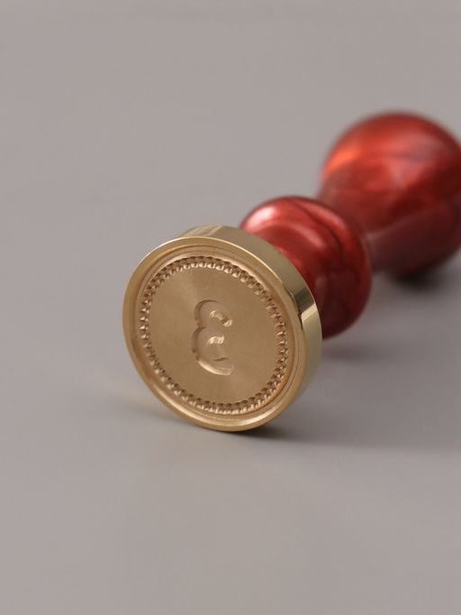 Печать для сургуча с пластиковой ручкой «Классика цифра 3», 2.5×2.5×6.3 см