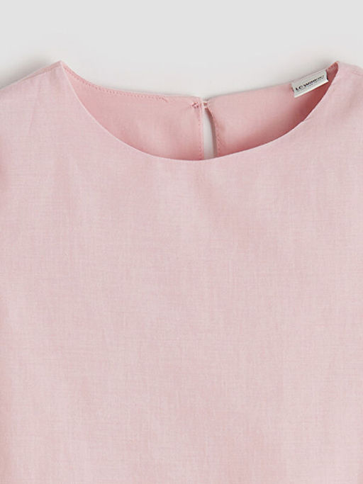 Bisiklet Yaka Nak??l? K?z ?ocuk Elbise