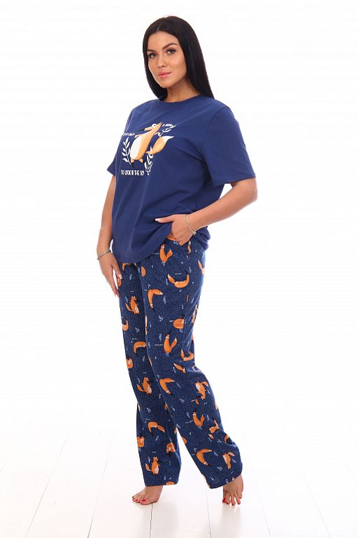 РАСПРОДАЖА Пижама Фэмилилук-лиса_136/индиго - Ihomelux фото 11