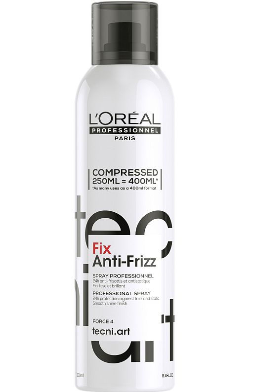 Спрей для фиксации и контроля пушистости волос Fix Anti-Frizz, 250 мл