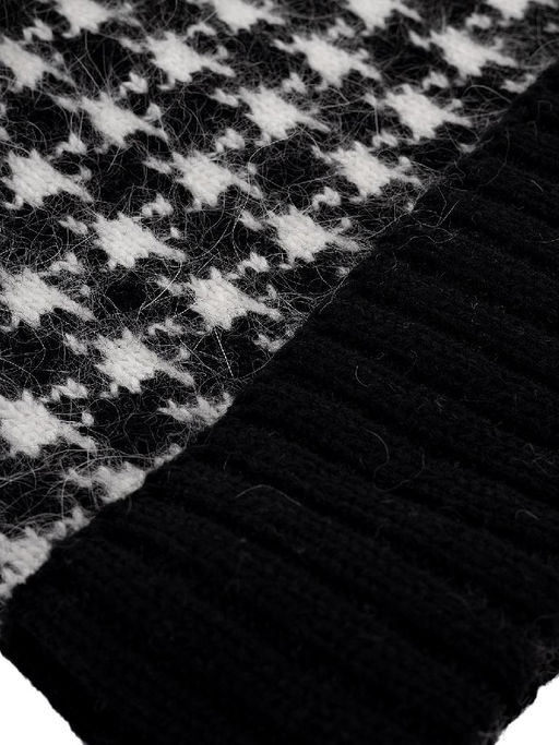 Шапка жен. шерсть+анг+нейл LB-J44008 black/white - Labbra фото 4