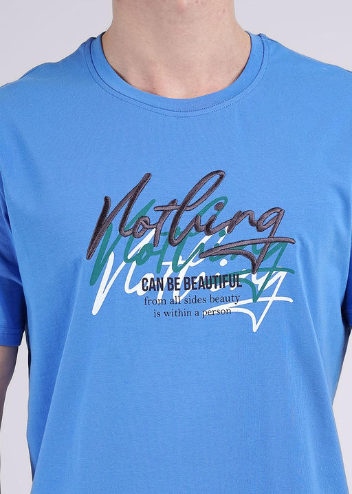 CLE Футболка муж. 542284/10г_п голубой - Clever wear фото 3