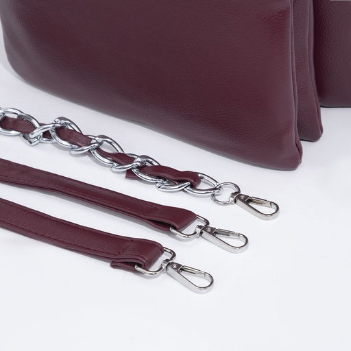 Сумка кросс-боди на молнии, цвет бордовый - Simaland фото 6