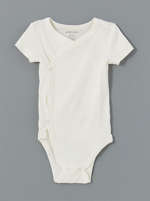 Bisiklet Yaka K?z Bebek ??t??tl? Bodysuit 2li