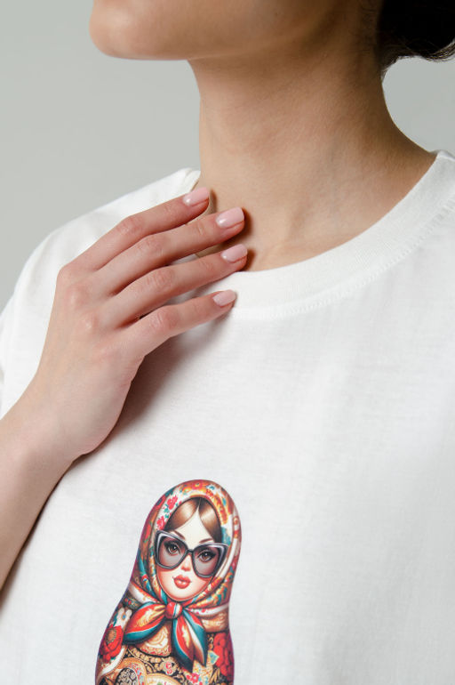 Арт. 3-1156 Футболка женская 44-50 (4 шт) Цвет:молочный - Калинка фото 12