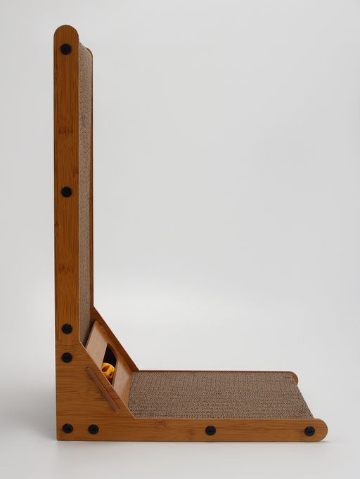 Когтеточка-лежанка Пижон из гофрокартона с кошачьей мятой Хочу-Точу, 604025 см фото 5