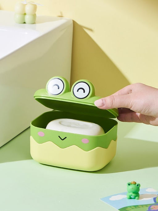 Мыльница Cute frog, green (13*10,5*10 см)