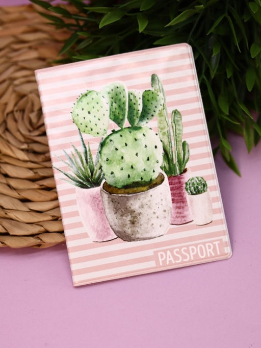 ОБЛОЖКА ДЛЯ ПАСПОРТА Cactus