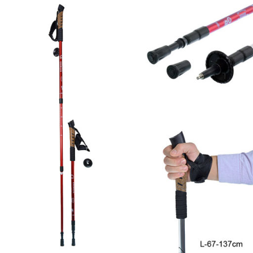 Палки для скандинавской ходьбы / C-103 /уп 5/30/красные - Галеонтрейд фото 2