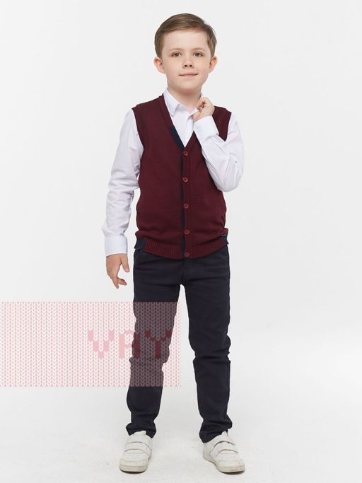 Жилет для мальчиков 203-7011 - Vay kids школа фото 5