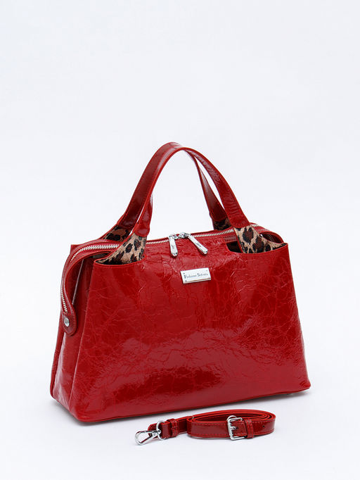 Сумка женская кожаная 9613-1S wine red Velina Fabbaino-Safenta в Новосибирске