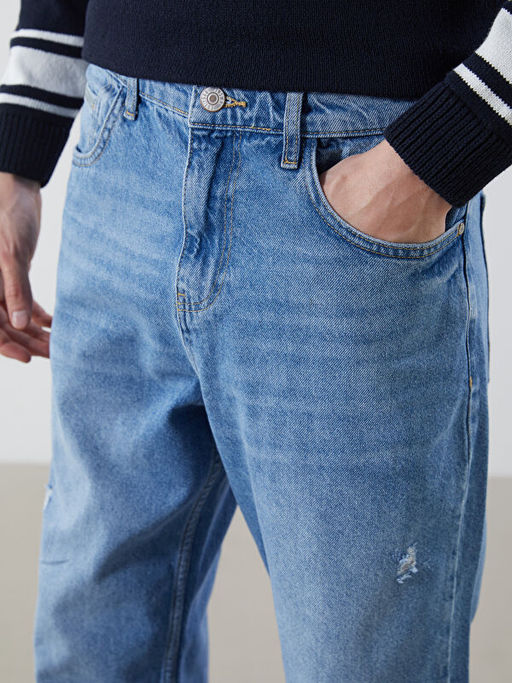 Baggy Fit Erkek Jean Pantolon