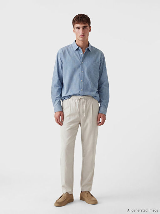 Рубашка мужская Regular Fit в клетку
