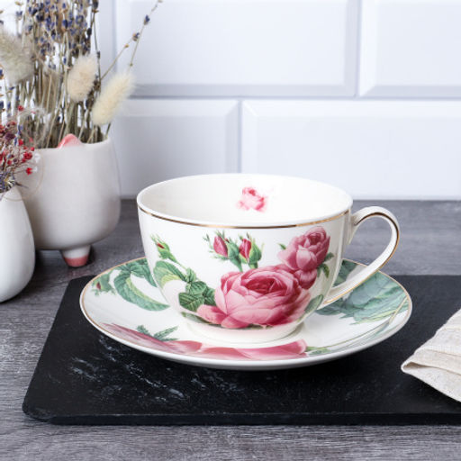 Чайная пара 2 предмета 270 мл / 17-127# / Роза в подарочной упаковке - Галеонтрейд фото 2