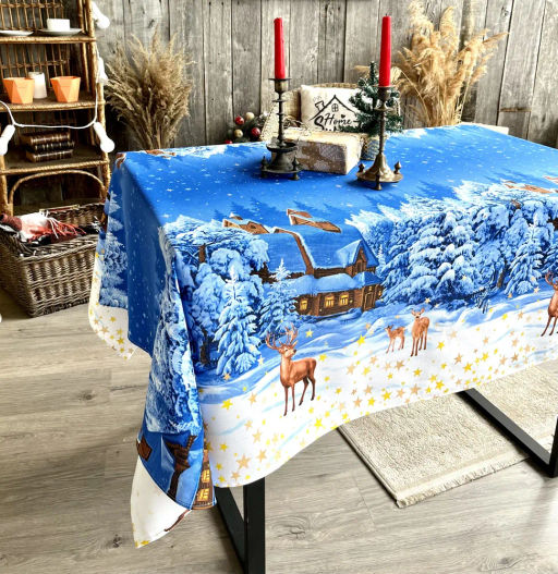 Скатерть из рогожки Великий Устюг 150х180