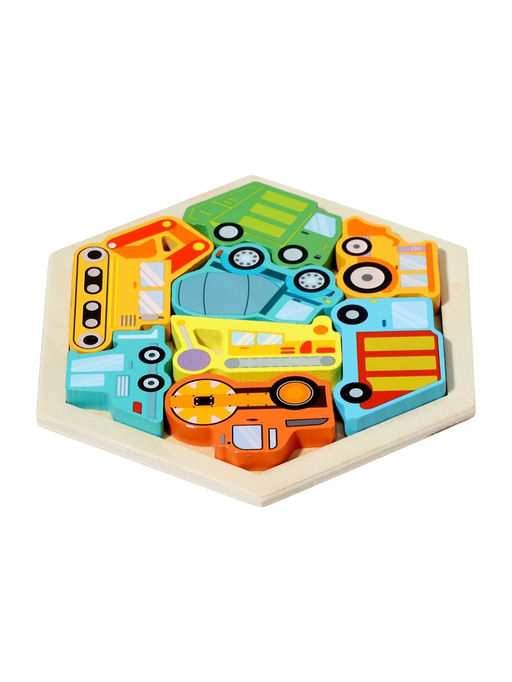 Головоломка рамка - вкладыш «Транспорт», 8 деталей