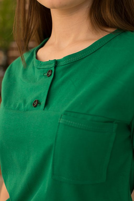 Футболка женская зеленая м110з - Лето-текс фото 3