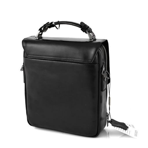 H5145-7 black, Мужская кожаная сумка "Планшет", Barcelo Biagi