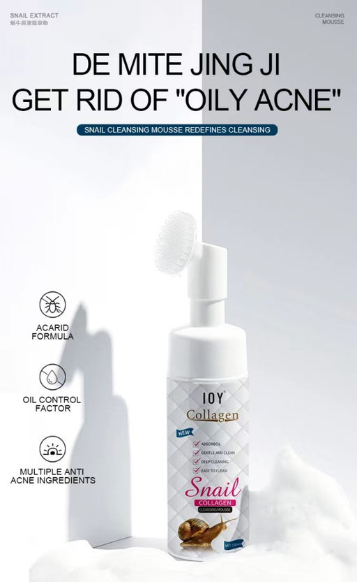 Пенка-мусс для умывания с муцином улитки и коллагеном , 150мл МЯТАЯ УПАКОВКА - Sadoer фото 4