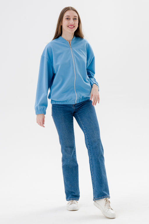 Бомбер из коттон фита Амадэль