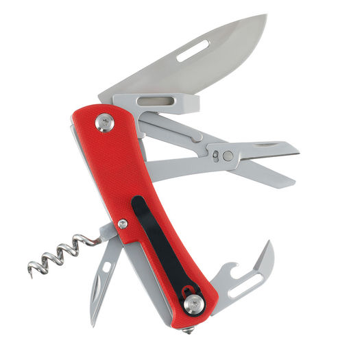 Нож перочинный 101 мм, 10 функций, в картонной коробке STINGER FK-6G10-RED  фото 3