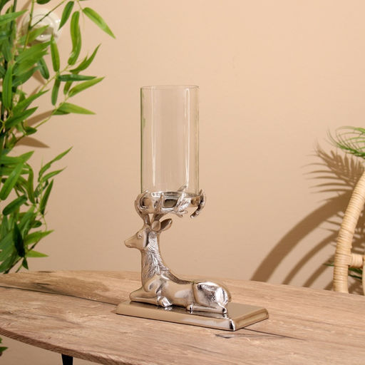 Подсвечник «Олень», 21×11×35 см, алюминий