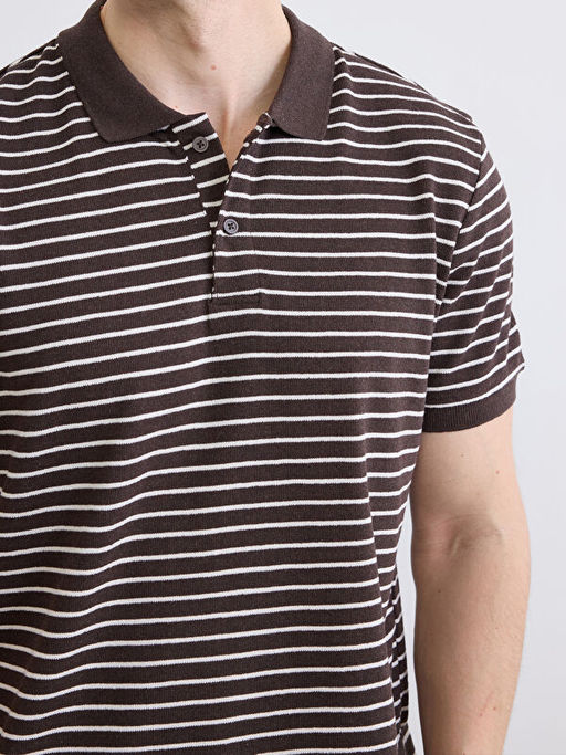 Polo Yaka ?izgili Erkek Ti??rt